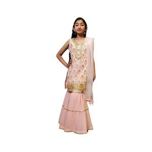 Heavy embroidered Palazzo set for girls